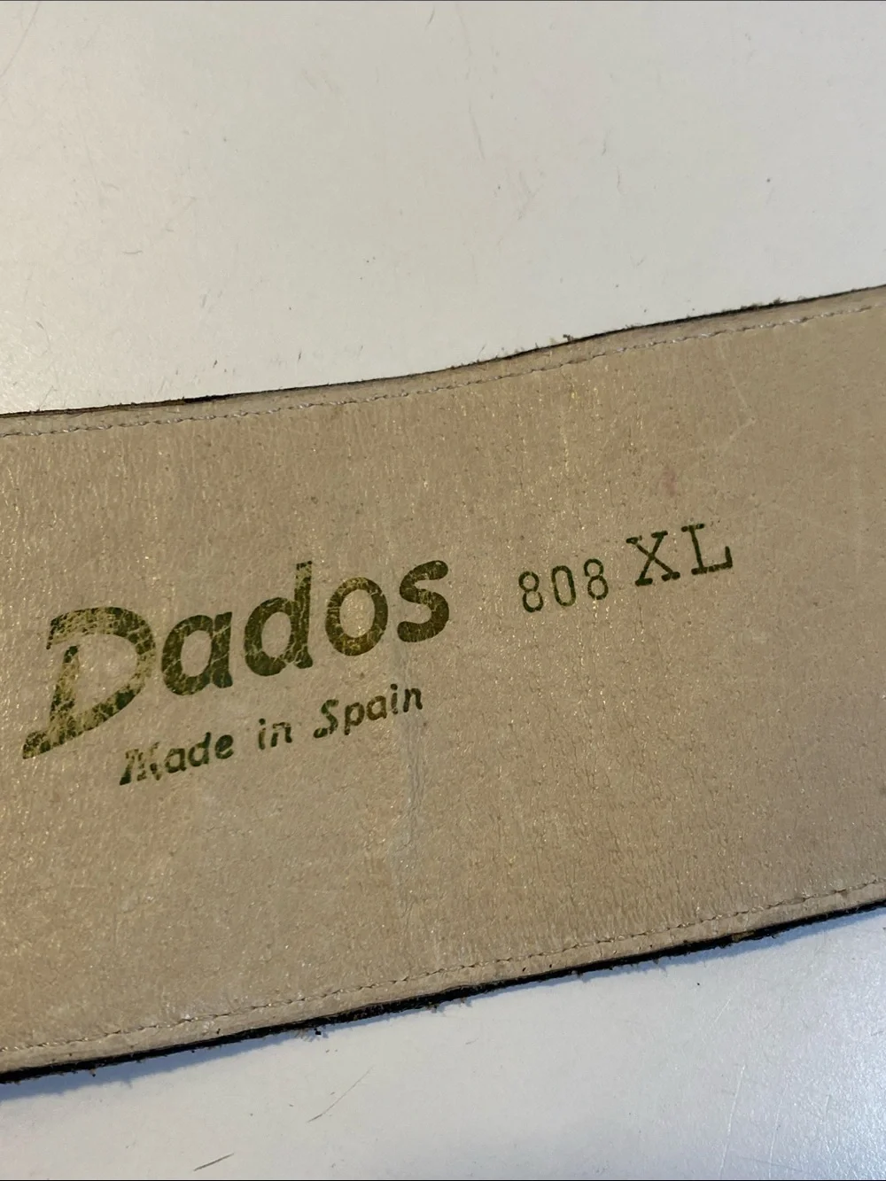 DADOS Made In Spain Tan  Leather Ring-Detail Women's  Belt Sz XL